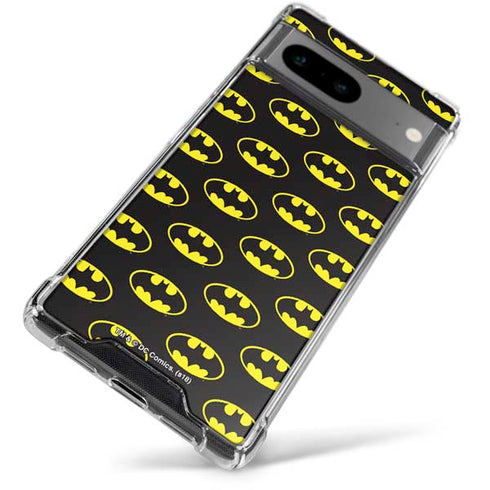 DC Comics Batman Logo All Over Print Google Pixel 7a Clear Case